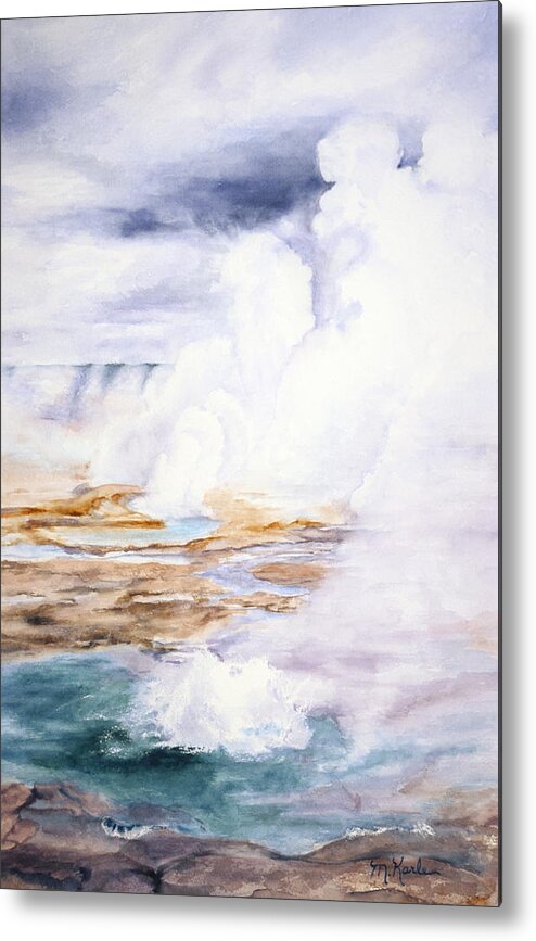 Yellowstone Metal Print featuring the painting Toil and Trouble by Marsha Karle