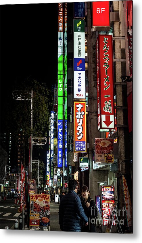 People Metal Print featuring the photograph Tokyo Neon, Japan by Perry Rodriguez