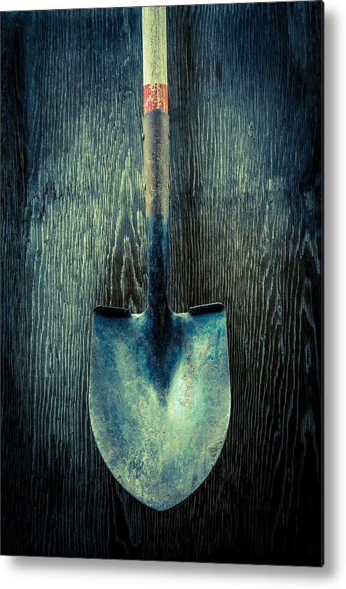 Industrial Metal Print featuring the photograph Tools On Wood 15 by Yo Pedro