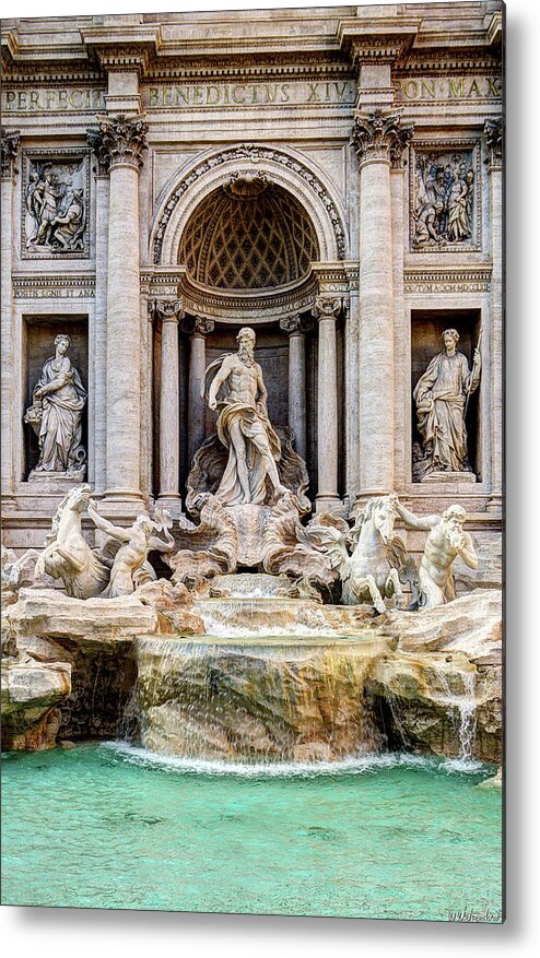Fontana Di Trevi Metal Print featuring the photograph Trevi FOuntain by Weston Westmoreland