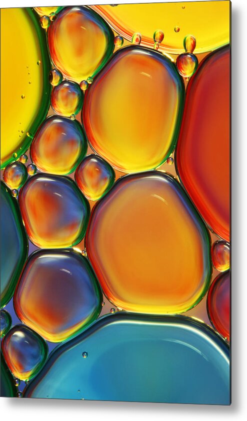 Oil Metal Print featuring the photograph Tropical Oil and Water II by Sharon Johnstone