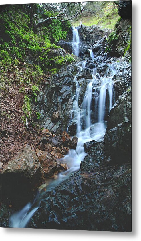 Waterfalls Metal Print featuring the photograph Tumbling Down by Laurie Search