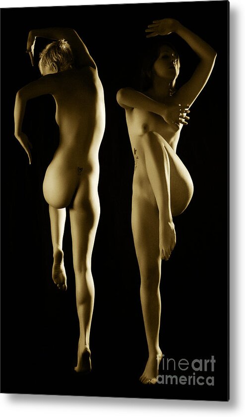 Artistic Metal Print featuring the photograph Two Faced by Robert WK Clark