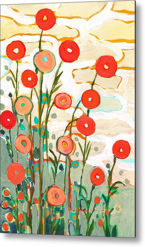 Poppy Metal Print featuring the painting Under the Desert Sky by Jennifer Lommers