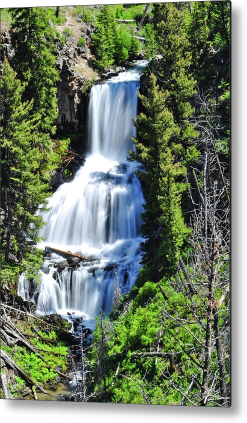 Undine Falls Metal Print featuring the photograph Undine Falls by Greg Norrell