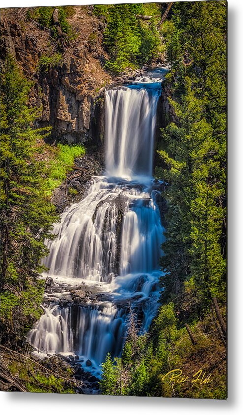 Flowing Metal Print featuring the photograph Undine Falls by Rikk Flohr