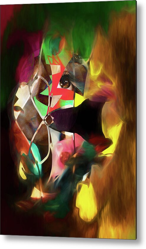 Abstract Metal Print featuring the photograph Untitled Work No. 3 by James Bethanis