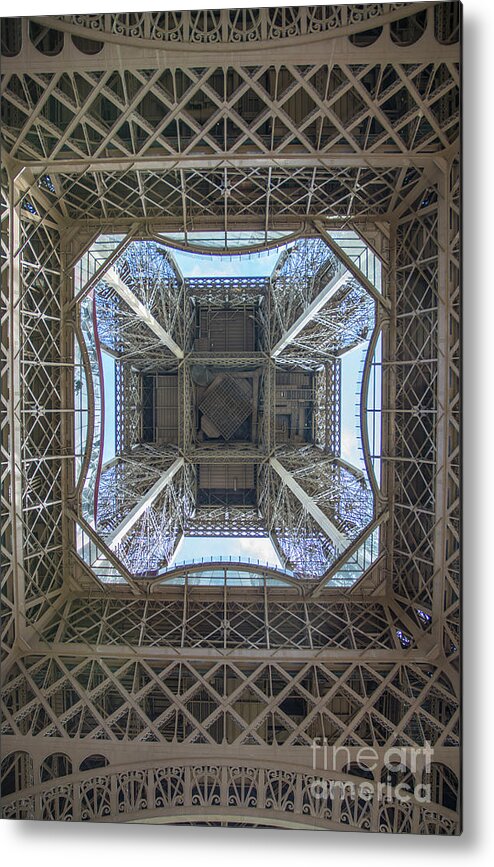 Paris Metal Print featuring the photograph Up the Center -Rectangle by Tim Mulina