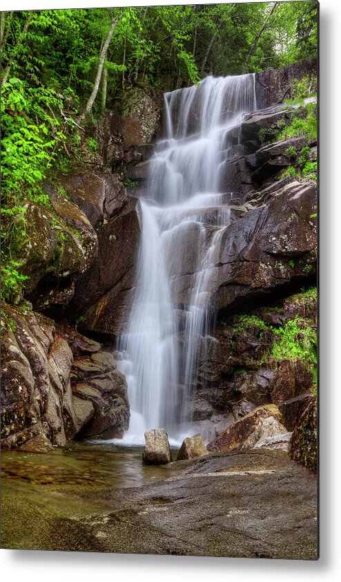 Upper Metal Print featuring the photograph Upper Kirby Falls Davis Brook by White Mountain Images