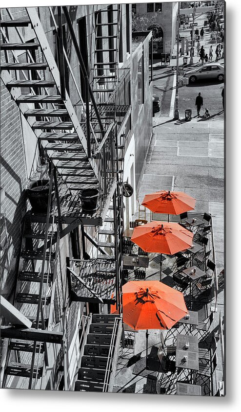 Photosbycate Metal Print featuring the photograph Urban Cafe by Cate Franklyn