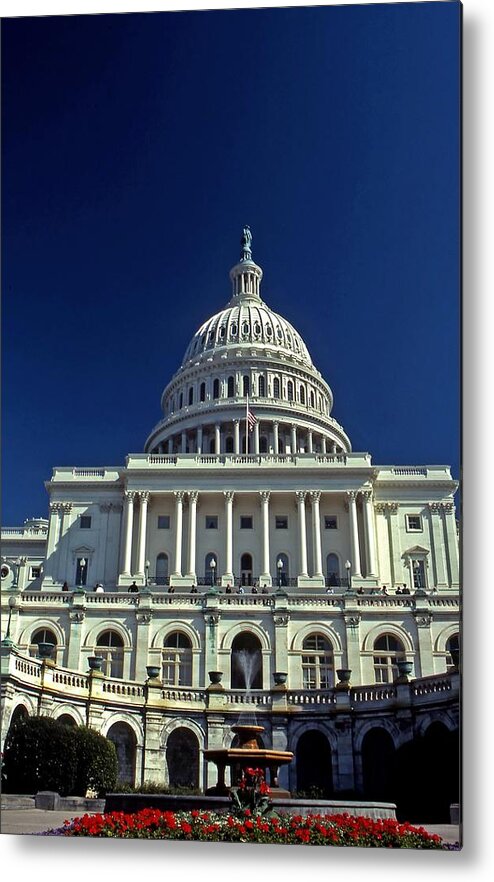 Capitol Metal Print featuring the photograph US Capitol in the spring by Bill Jonscher