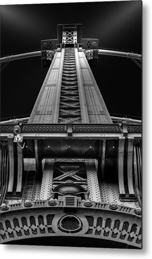 Architecture Metal Print featuring the photograph Verticality by Mihai Andritoiu