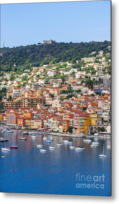 Villefranche-sur-mer Metal Print featuring the photograph Villefranche-sur-Mer view on French Riviera 5 by Elena Elisseeva