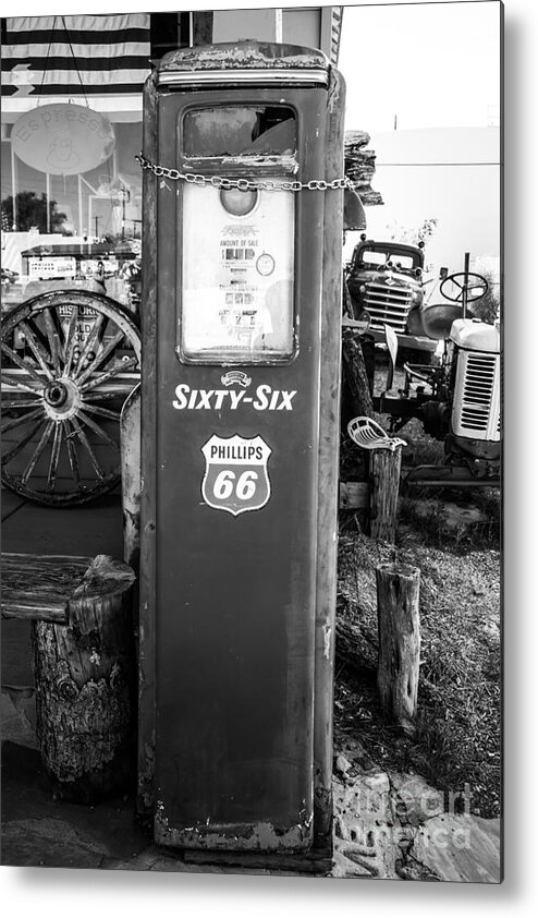 Gas Pump Metal Print featuring the photograph Vintage Gas Pump by Anthony Sacco