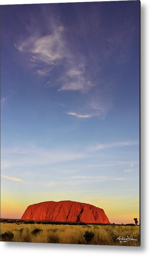 Uluru Metal Print featuring the photograph W H I S P E R by Andrew Dickman