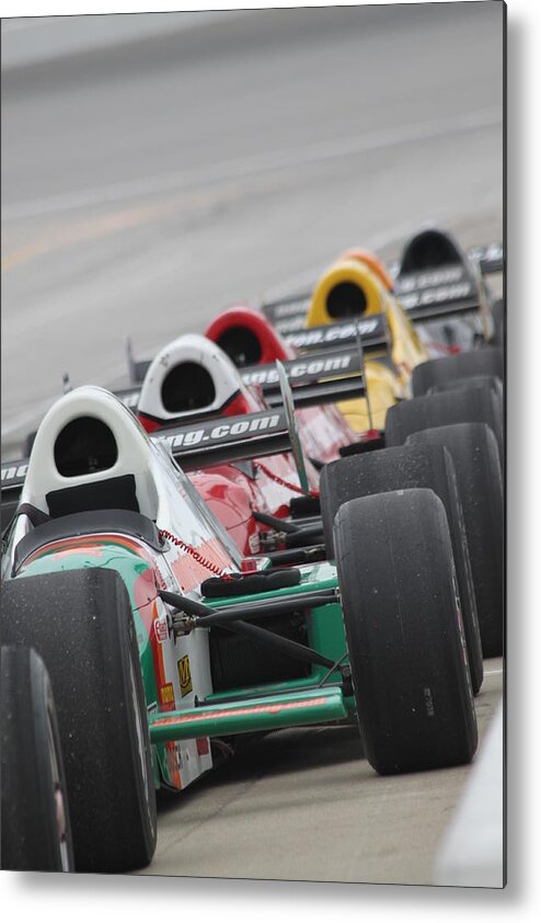 Indy Car Metal Print featuring the photograph Waiting to run by Lauri Novak