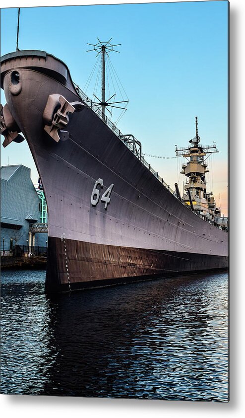 Uss Wisconsin Metal Print featuring the photograph Wake up to the Wisconsin by Nicole Lloyd