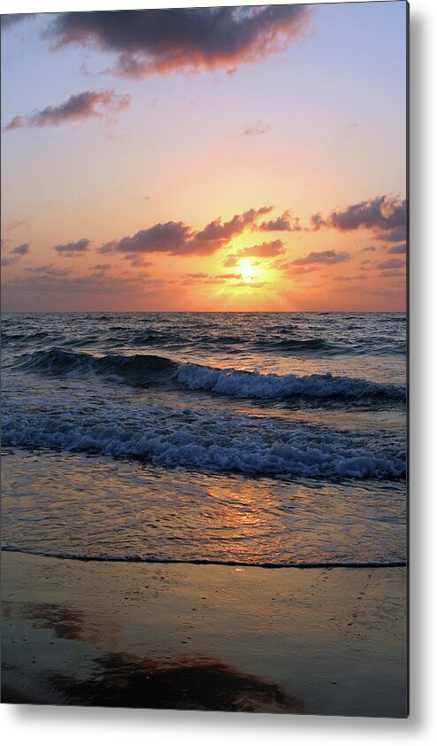 Atlantic Ocean Metal Print featuring the photograph Warm Atlantic Sunrise by Brook Burling