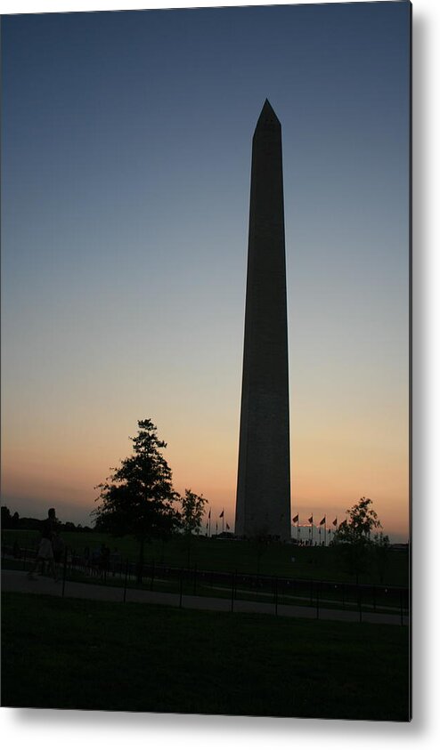 Washington Dc Metal Print featuring the photograph Washington Monument at Sunset by Aimee Galicia Torres