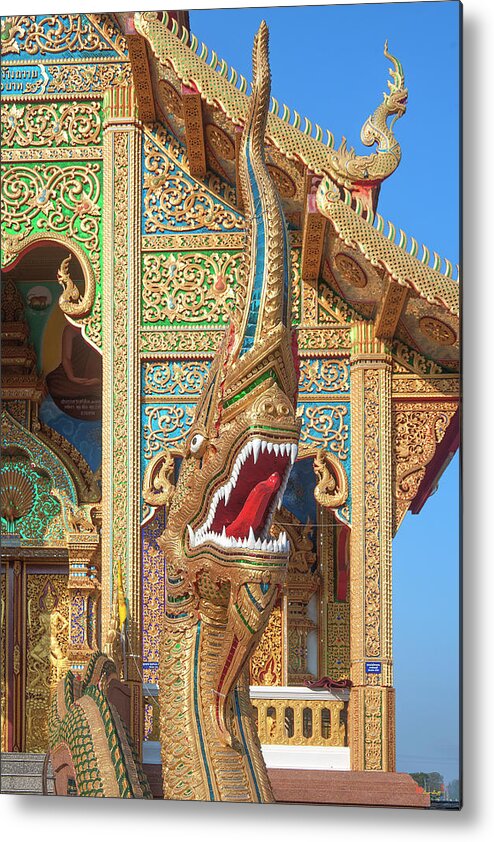 Scenic Metal Print featuring the photograph Wat Si Lom Phra Wihan Naga DTHCM1010 by Gerry Gantt
