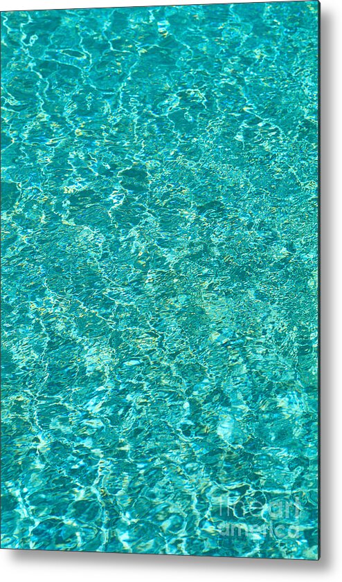 Aqua Metal Print featuring the photograph Water Reflections by Carl Shaneff - Printscapes