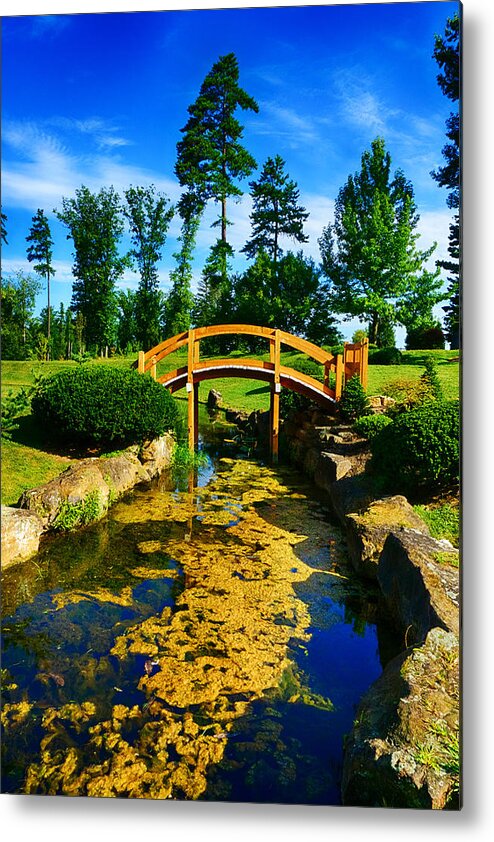 Bridge Metal Print featuring the photograph Waterway by Amanda Jones