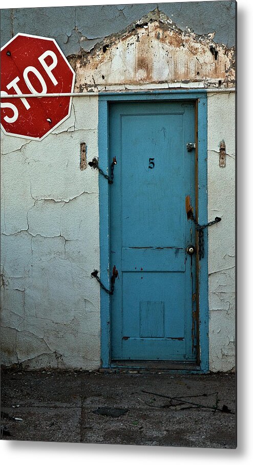 Door Metal Print featuring the photograph Welcome by Murray Bloom