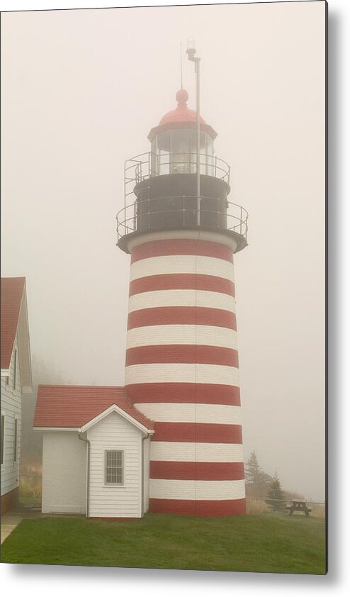 Lighthouse Metal Print featuring the photograph West Quody Head Lighthouse by Brent L Ander