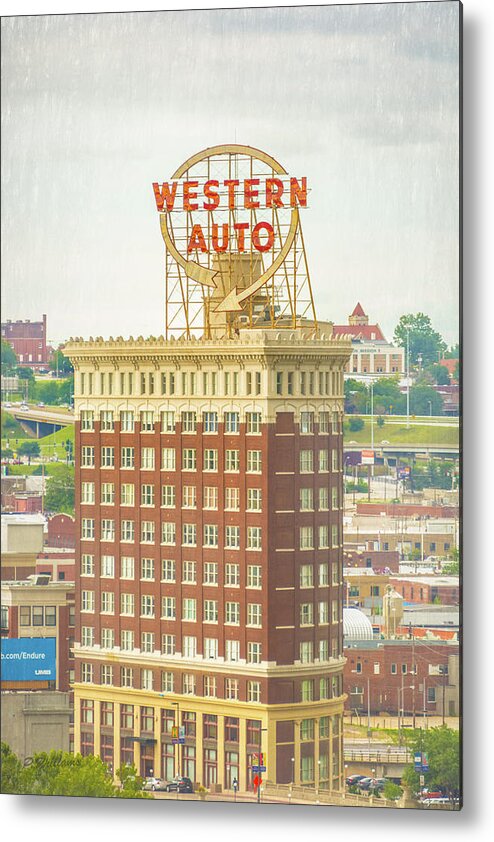 Western Auto Building In Kansas City Metal Print featuring the photograph Western Auto by Pamela Williams