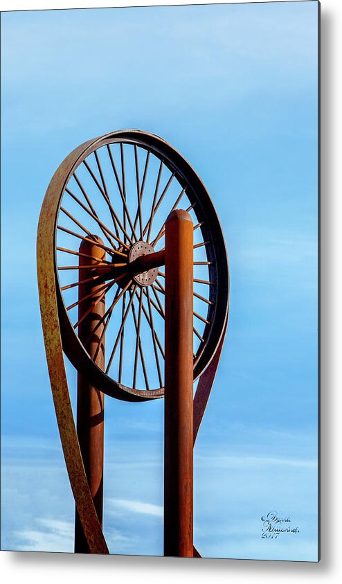 Wheel In The Sky Metal Print featuring the photograph Wheel in the Sky by David Millenheft