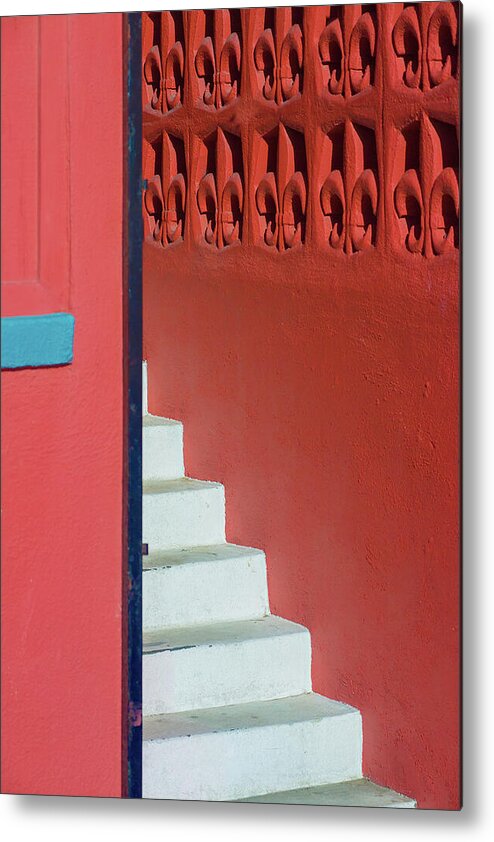 Staircase Metal Print featuring the photograph White Staircase Venice Beach California by David Smith
