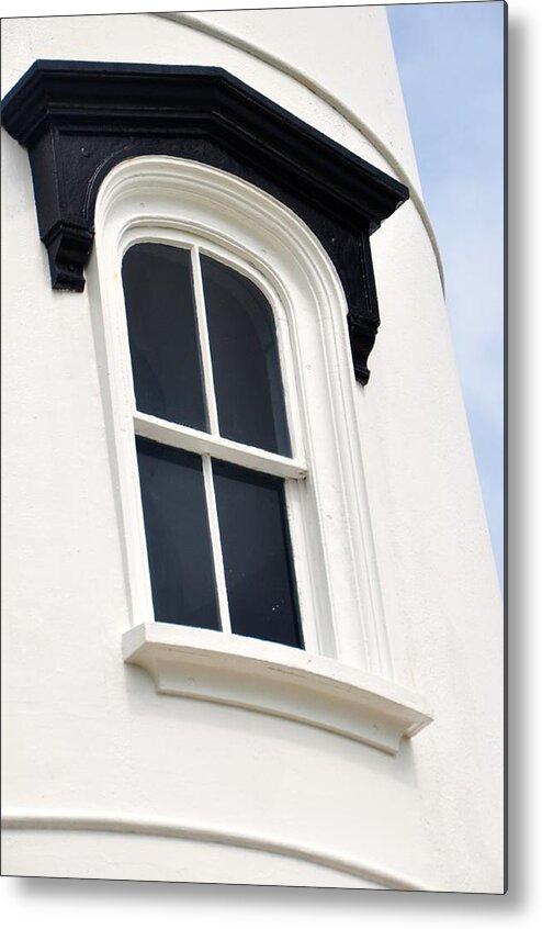 Lighthouse Window Metal Print featuring the photograph Window View by Sue Morris
