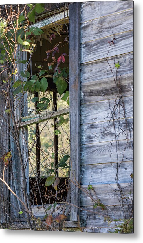 Abandoned Metal Print featuring the photograph Windows to the Past by Holly Ross