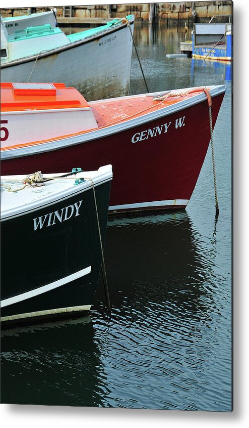 Marine Metal Print featuring the photograph Windy Beside Genny W by Mike Martin