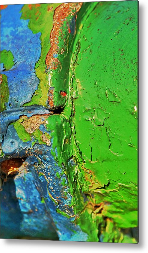Paint Metal Print featuring the photograph Worn Thin by Jason Wolters