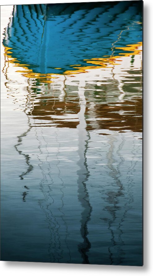 Yacht Metal Print featuring the photograph Yacht Reflection by Andrew Dickman