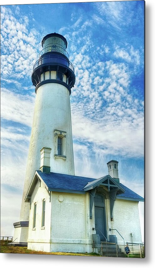 Oregon Metal Print featuring the photograph Yaquina Head Lighthouse 2 by Lara Ellis