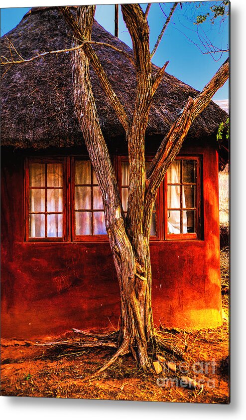 South Africa Zulu Reservation Metal Print featuring the photograph Zulu Hut by Rick Bragan