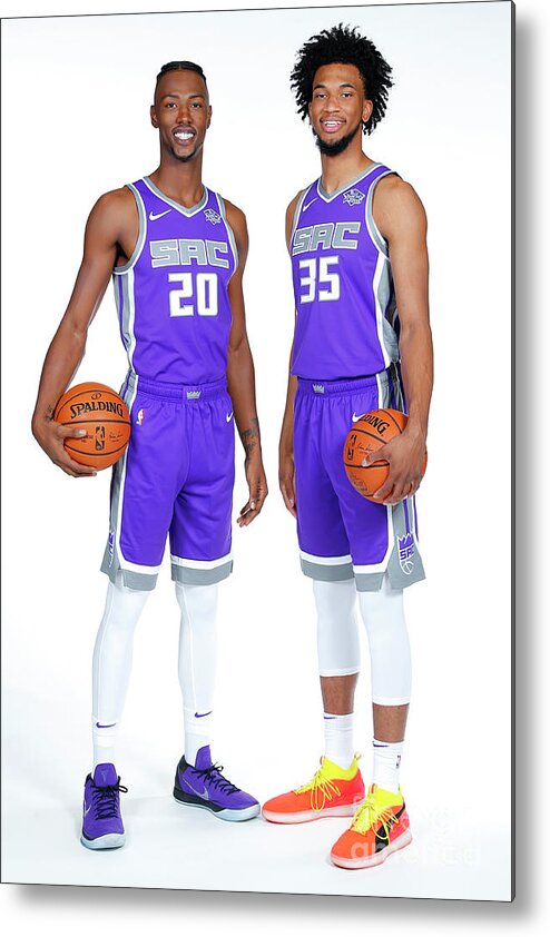Harry Giles Metal Print featuring the photograph 2018-19 Sacramento Kings Media Day by Rocky Widner