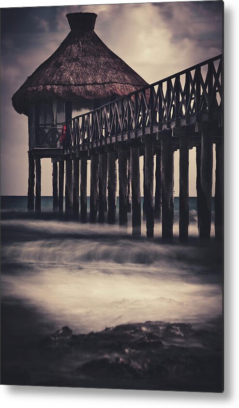 Water's Edge Metal Print featuring the photograph Boardwalk #1 by Mmeemil