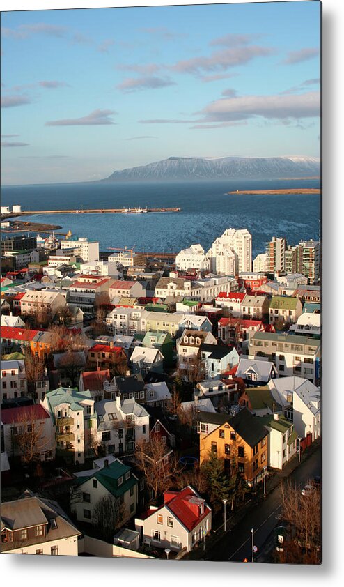 Large Group Of Objects Metal Print featuring the photograph City Centre With Harbour In Background #1 by Lonely Planet