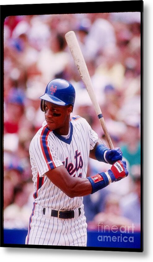 1980-1989 Metal Print featuring the photograph Darryl Strawberry #1 by Getty Images