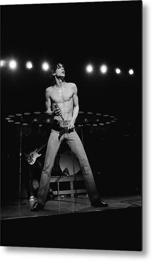 San Francisco Metal Print featuring the photograph Iggy Pop Performs Live #1 by Richard Mccaffrey