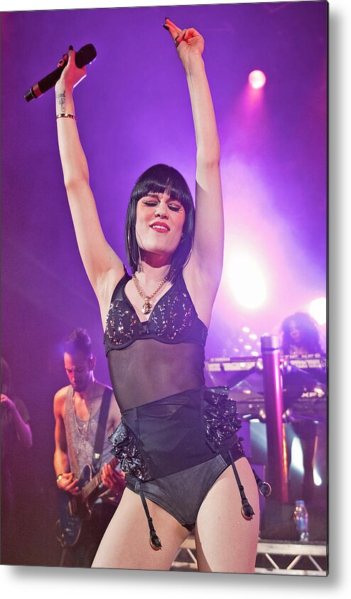 Event Metal Print featuring the photograph Jessie J Performs At Shepherds Bush #1 by Neil Lupin
