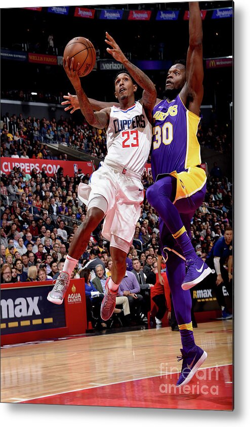 Lou Williams Metal Print featuring the photograph Los Angeles Lakers V La Clippers #1 by Andrew D. Bernstein