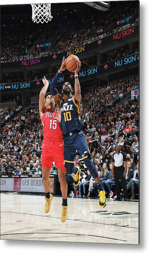 Nba Pro Basketball Metal Print featuring the photograph New Orleans Pelicans V Utah Jazz by Noah Graham