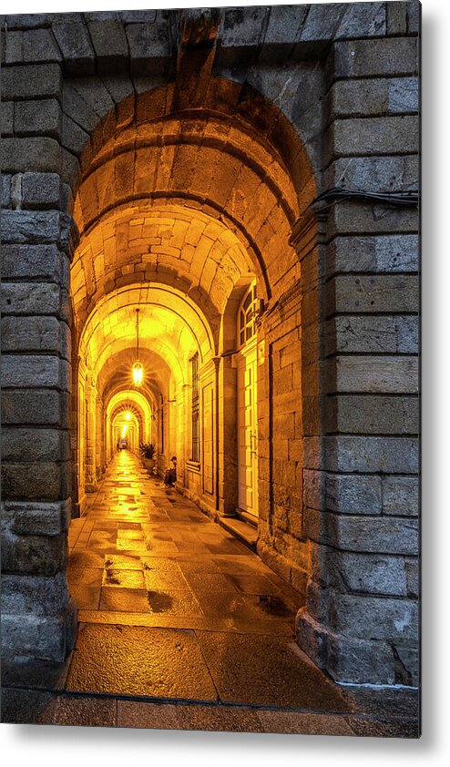 A Coruna Metal Print featuring the photograph Spain, Galicia Early Morning #1 by Hollice Looney