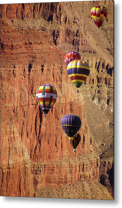 New Mexico Metal Print featuring the photograph Textures of steep sandstone cliffs #1 by Steve Estvanik