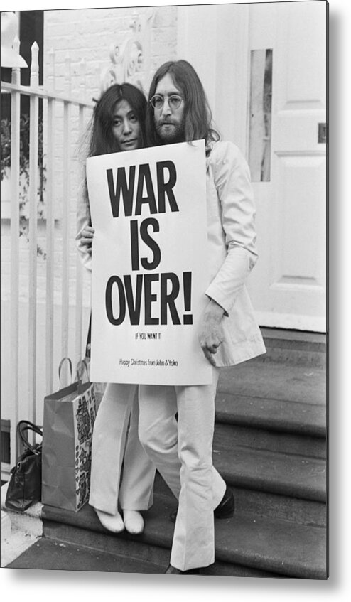 Event Metal Print featuring the photograph War Is Over #1 by Frank Barratt