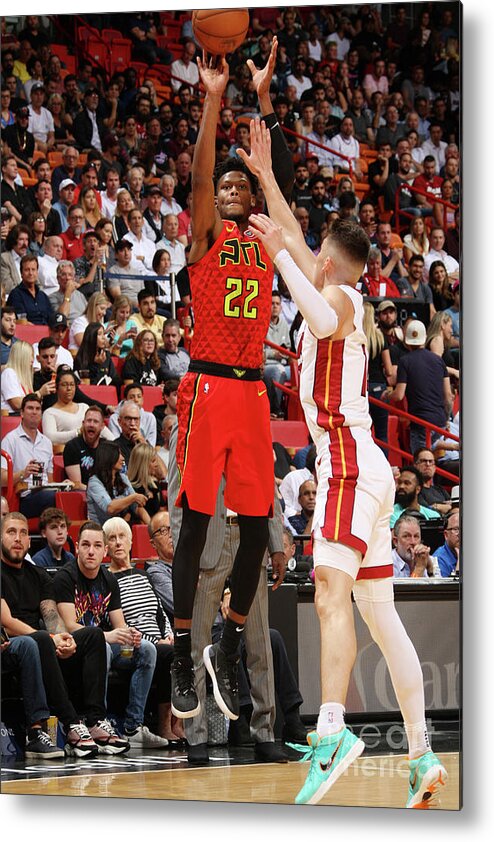 Cam Reddish Metal Print featuring the photograph Atlanta Hawks V Miami Heat #10 by Oscar Baldizon